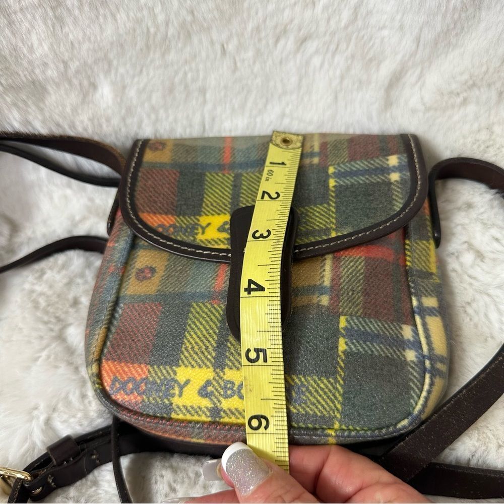 Dooney & Bourke Womens Mini Colorful Patchwork Pattern Plaid Crossbody Bag - Picture 4 of 9